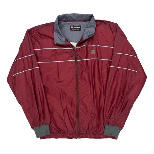 Wilson Windbreaker - Large Burgundy Polyester