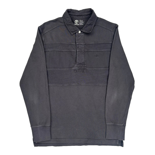 Timberland Rugby Shirt - Medium Black Cotton