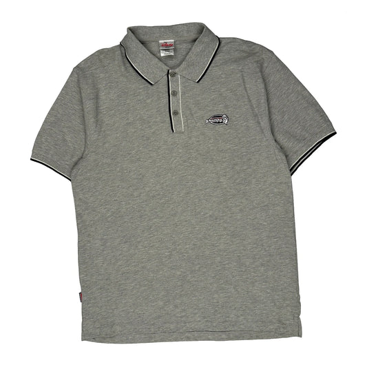 Vintage Disney Polo Shirt - Large Grey Cotton
