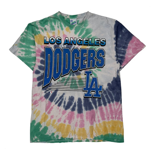 Los Angeles Dodgers 47 Tie-Dye T-Shirt - Large Multicoloured Cotton