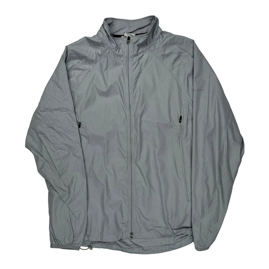 Nike Windbreaker - Large Grey Polyester