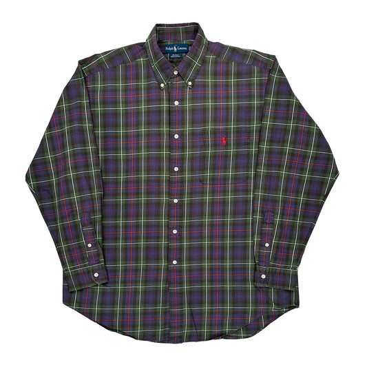 Blake Ralph Lauren Checked Shirt - Large Multicoloured Cotton