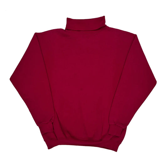 90S Blank Ultra Fleece Rollneck - Medium Red Polyester