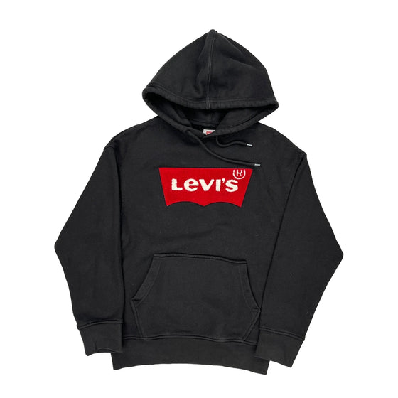 Levis Graphic Hoodie - Small Black Cotton Blend