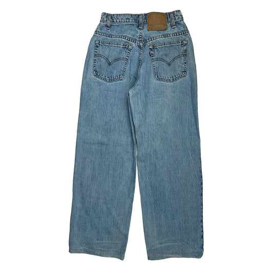 Levis Baggy Jeans - 24W UK 6 Light Wash Denim