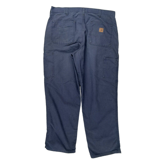 Carhartt Cargo Trousers - 34W 30L Blue Cotton
