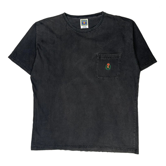 Vintage Chaps Ralph Lauren T-Shirt - XL Black Cotton
