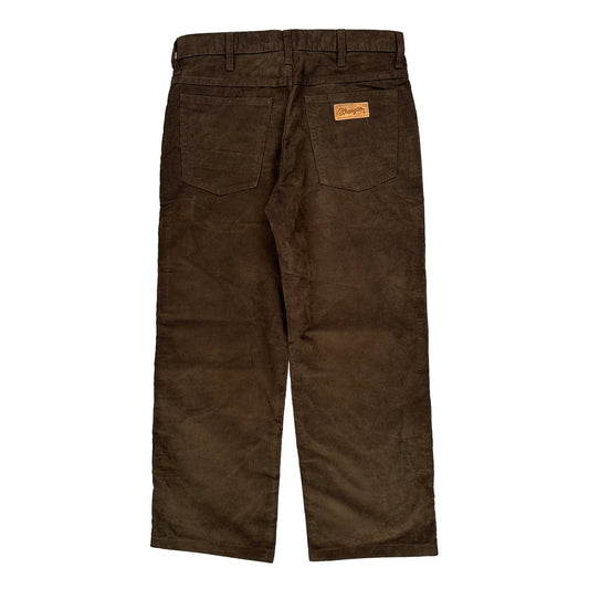 Wrangler Cord Trousers - 32″ Waist Brown Corduroy