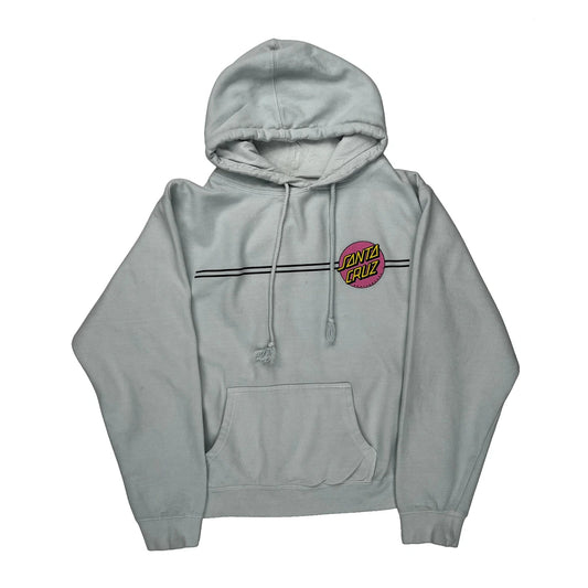 Santa Cruz Graphic Hoodie - Large White Cotton