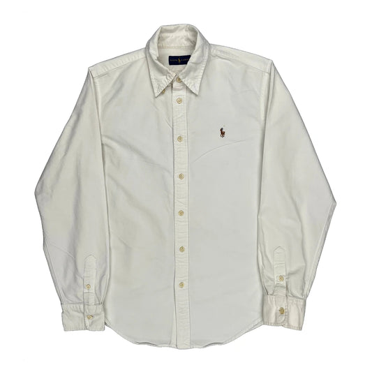 Ralph Lauren Shirt - Medium White Cotton