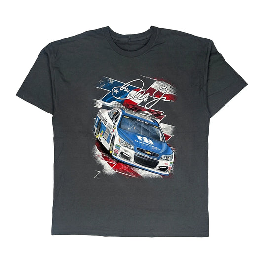 Dale Jr. Hendrick Nascar T-Shirt - XL Grey Cotton