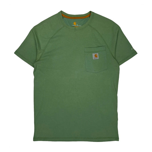 Vintage Carhartt T-Shirt - Small Green Cotton