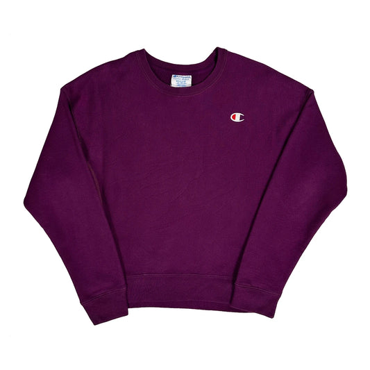 Reverse Weave Champion Sweatshirt - Medium Purple Cotton Blend