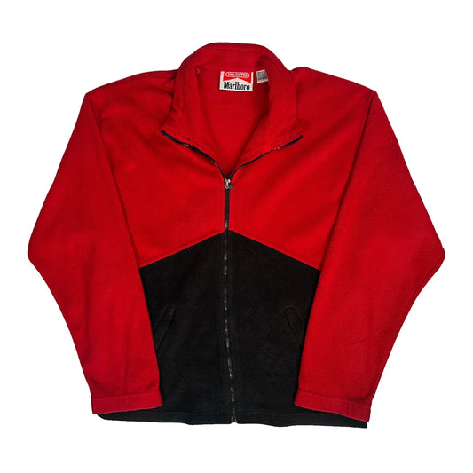 Marlboro Fleece Jacket - Large Black Polyester