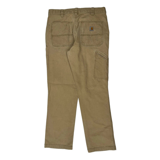 Carhartt Carpenter Trousers - 33W 32L Beige Cotton