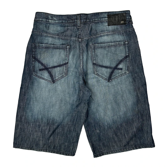 Ecko Unltd Baggy Denim Shorts - 38W 12L Blue Cotton