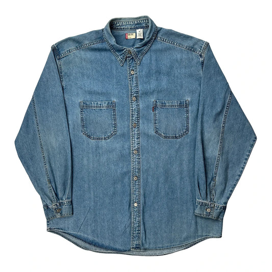 Levis Denim Shirt - XL Blue Cotton