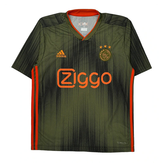 Ajax Adidas 2019-20 Away Football Shirt - Small Green Polyester