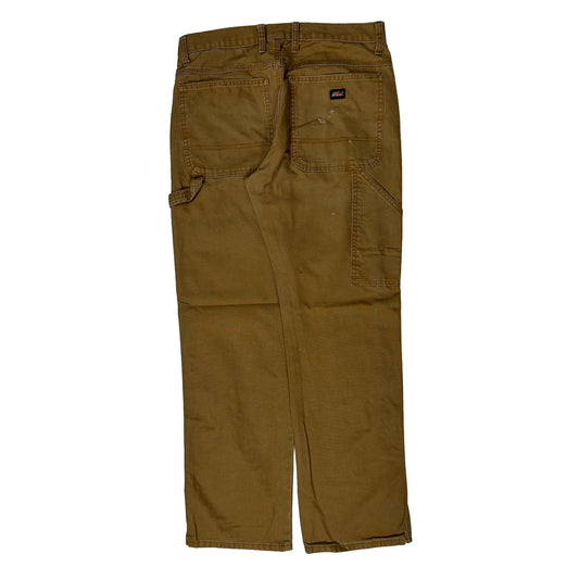 Vintage Dickies Carpenter Trousers - 32W 32L Khaki Cotton