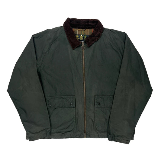 Barbour Wax Jacket - 2XL Green Cotton