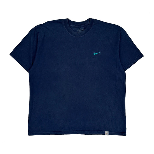 World Map Nike Graphic T-Shirt - Medium Navy Cotton