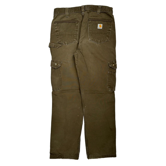 Carhartt Cargo Trousers - 32W 31L Brown Cotton