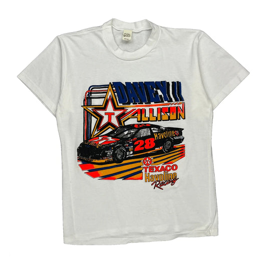 Texaco Havoline Racing Chase Authentics Nascar T-Shirt - Medium White Cotton Blend