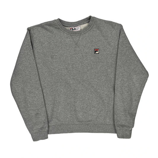 Fila Sweatshirt - XL Grey Cotton Blend