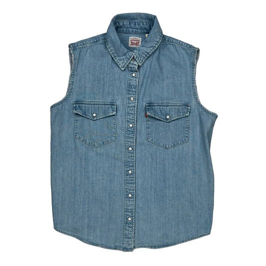 Levis Denim Shirt - Large Blue Denim