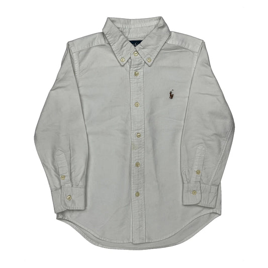 Age 5 Ralph Lauren Shirt - Small White Cotton