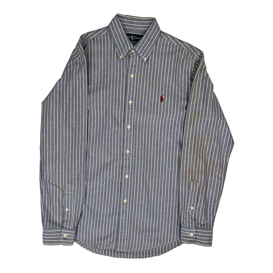 Ralph Lauren Striped Shirt - Medium Red Cotton