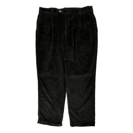 Tommy Hilfiger Cord Trousers - 36W 30L Black Corduroy