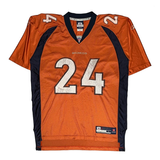 Denver Broncos Reebok Nfl Jersey - Large Orange Mesh