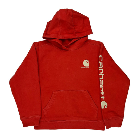 Age 10-12 Carhartt Hoodie - Medium Red Cotton
