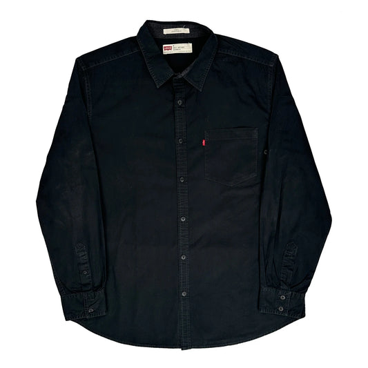 Levis Slim Fit Shirt - XL Black Cotton