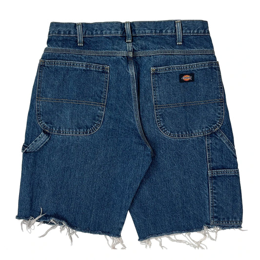 Dickies Denim Shorts - 32W 10L Blue Cotton