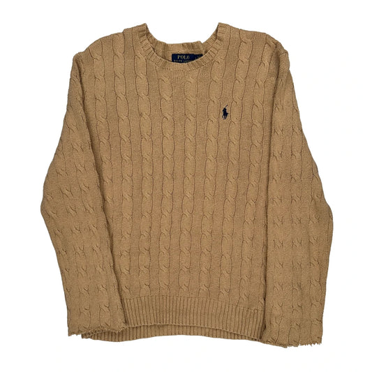 Polo By Ralph Lauren Jumper - Large Beige Cotton