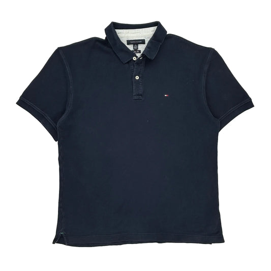 Tommy Hilfiger Slim Fit Polo Shirt - 2XL Navy Cotton