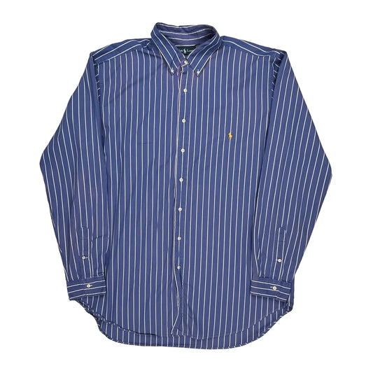 Ralph Lauren Striped Shirt - XL Blue Cotton