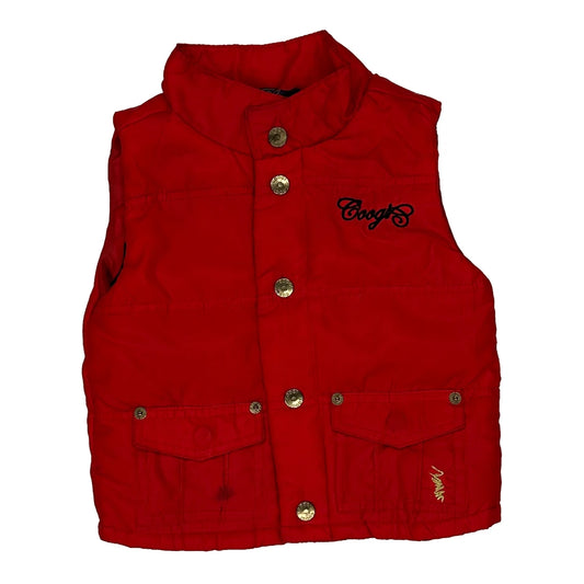 Age 18 Months Coogi Vest - 3XS Red Polyester