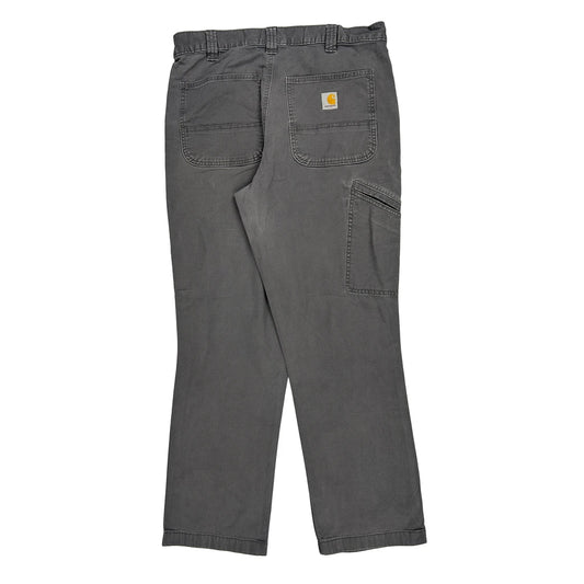 Carhartt Carpenter Trousers - 34W 32L Grey Cotton