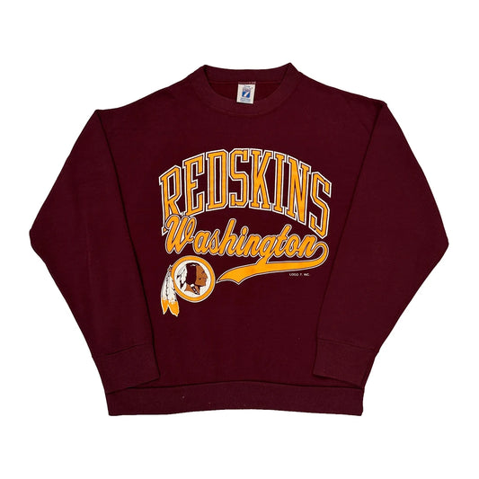 Made In USA Logo 7 Washington Redskins Sweatshirt - Medium Burgundy Cotton