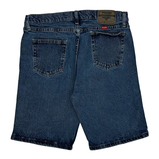Wrangler Denim Shorts - 33W 9L Blue Cotton