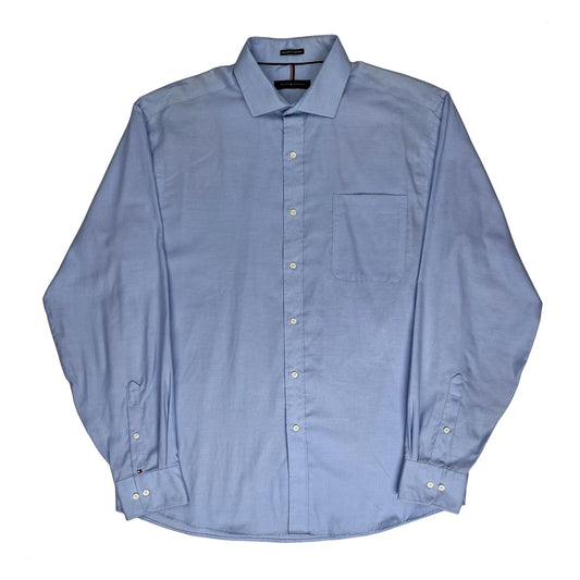 Tommy Hilfiger Shirt - Large Blue Cotton