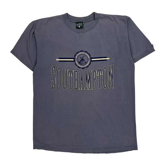 Southampton College Mv Sport Single Stitch T-Shirt - Large Grey Cotton