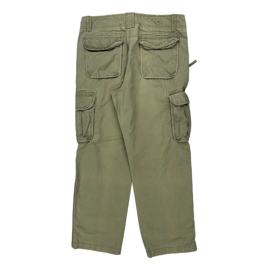 L.L.Bean Cargo Trousers - 34W 30L Green Cotton