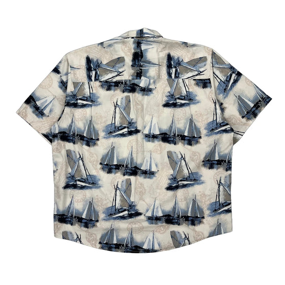 Crossings Hawaiian Shirt - Large Multicoloured Cotton