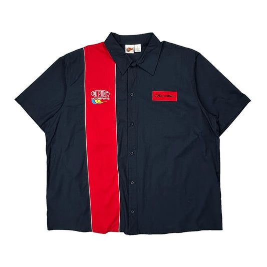 Dupont Motorsports Winners Circle Nascar Short Sleeve Shirt - XL Navy Cotton Blend