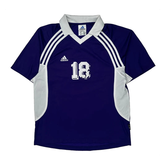 Number 18 Adidas Jersey - Medium Purple Polyester