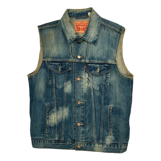 Levis Denim Gilet - XL Blue Denim